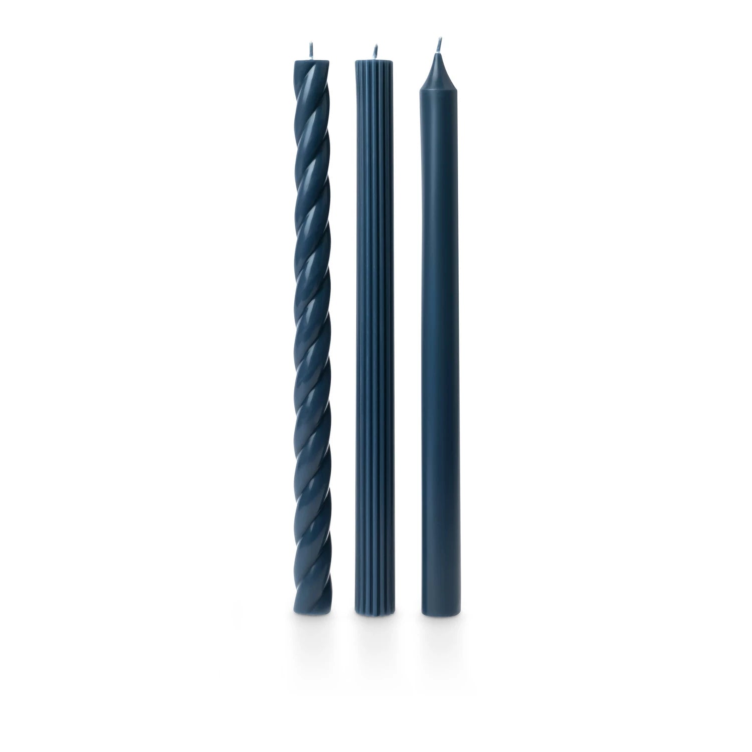 Assorted Candle Tapers 3-Pack - Blue
