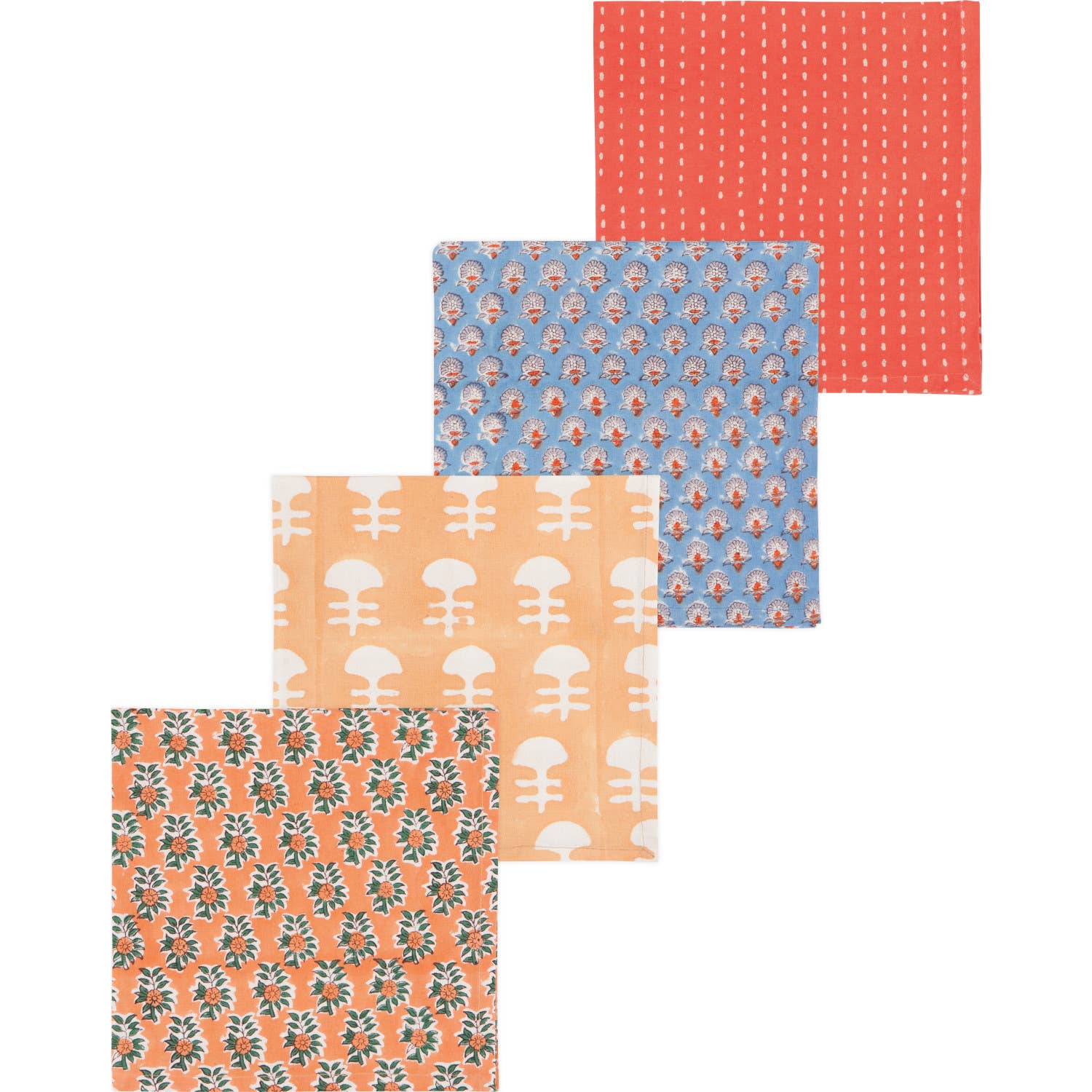 Gather Block Print Napkins Set of 4