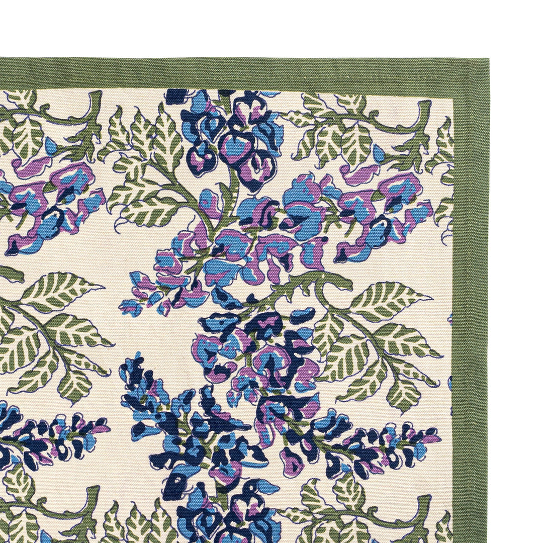 Wisteria Blue & Green Tea Towel