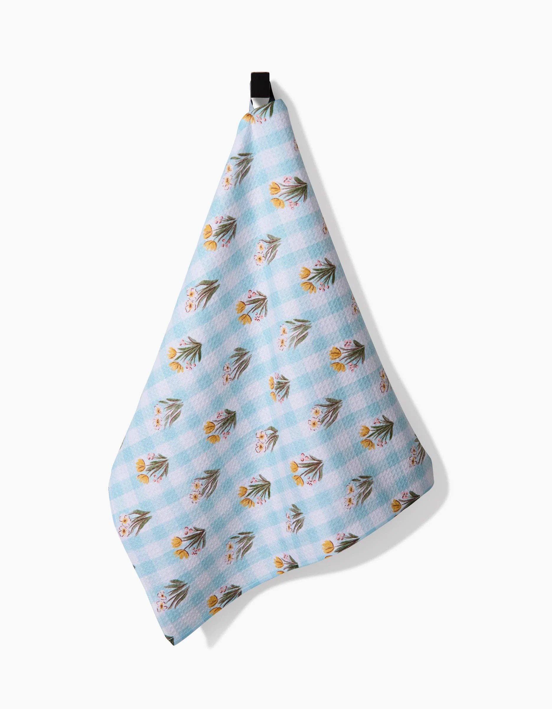 Geometry 'Picnic Plaid Blue' Kitchen Tea Towel
