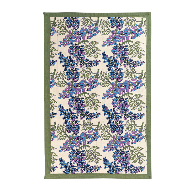 Wisteria Blue & Green Tea Towel