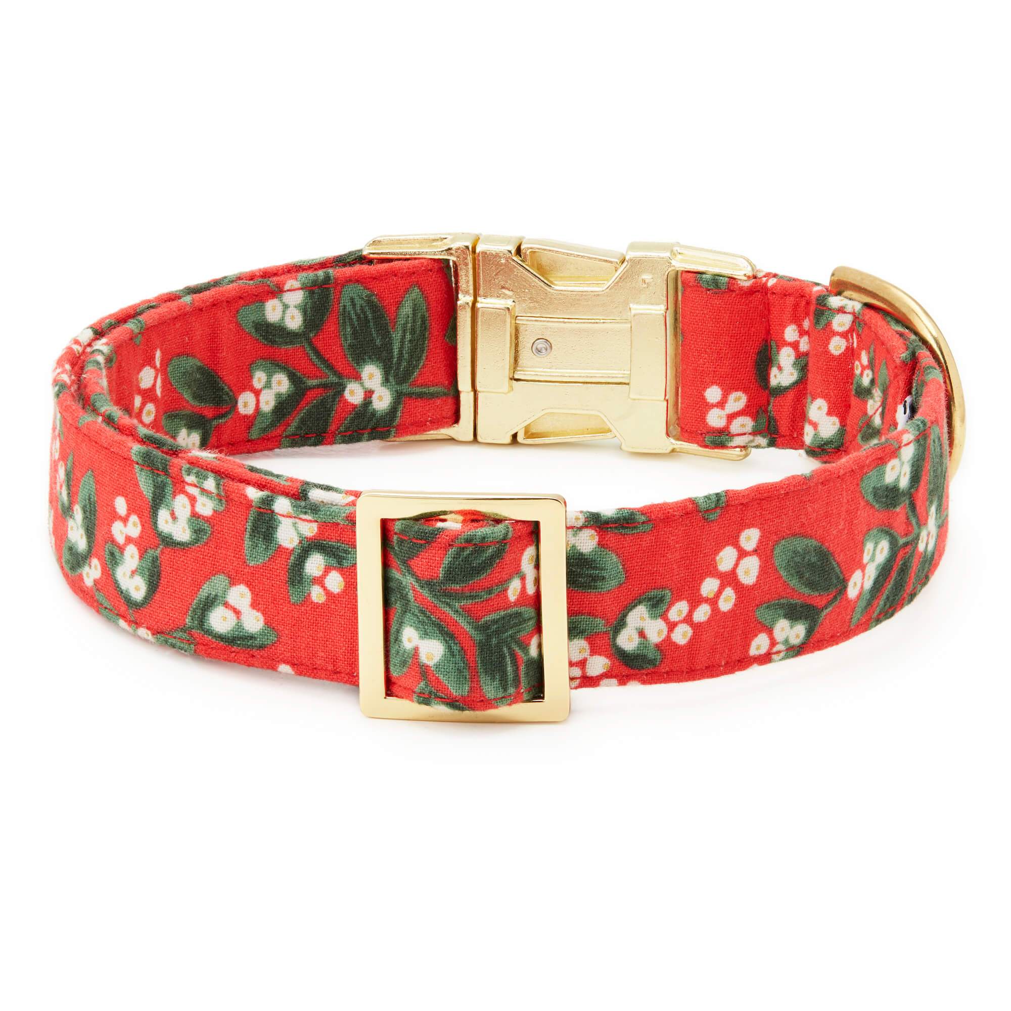 Foggy Dog Rifle Paper Co. x TFD 'Mistletoe' Dog Collar