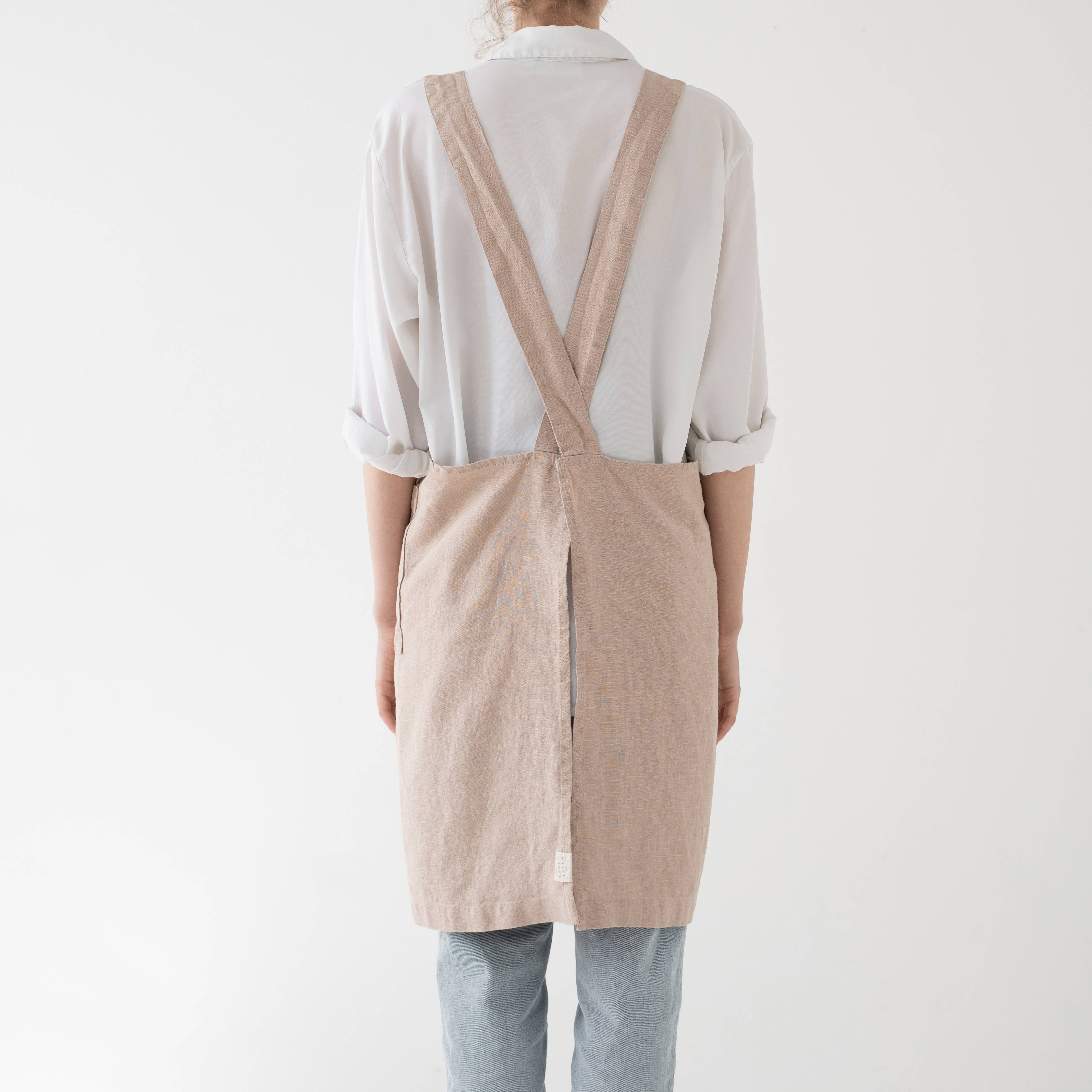 Portobello Linen Crossback Apron