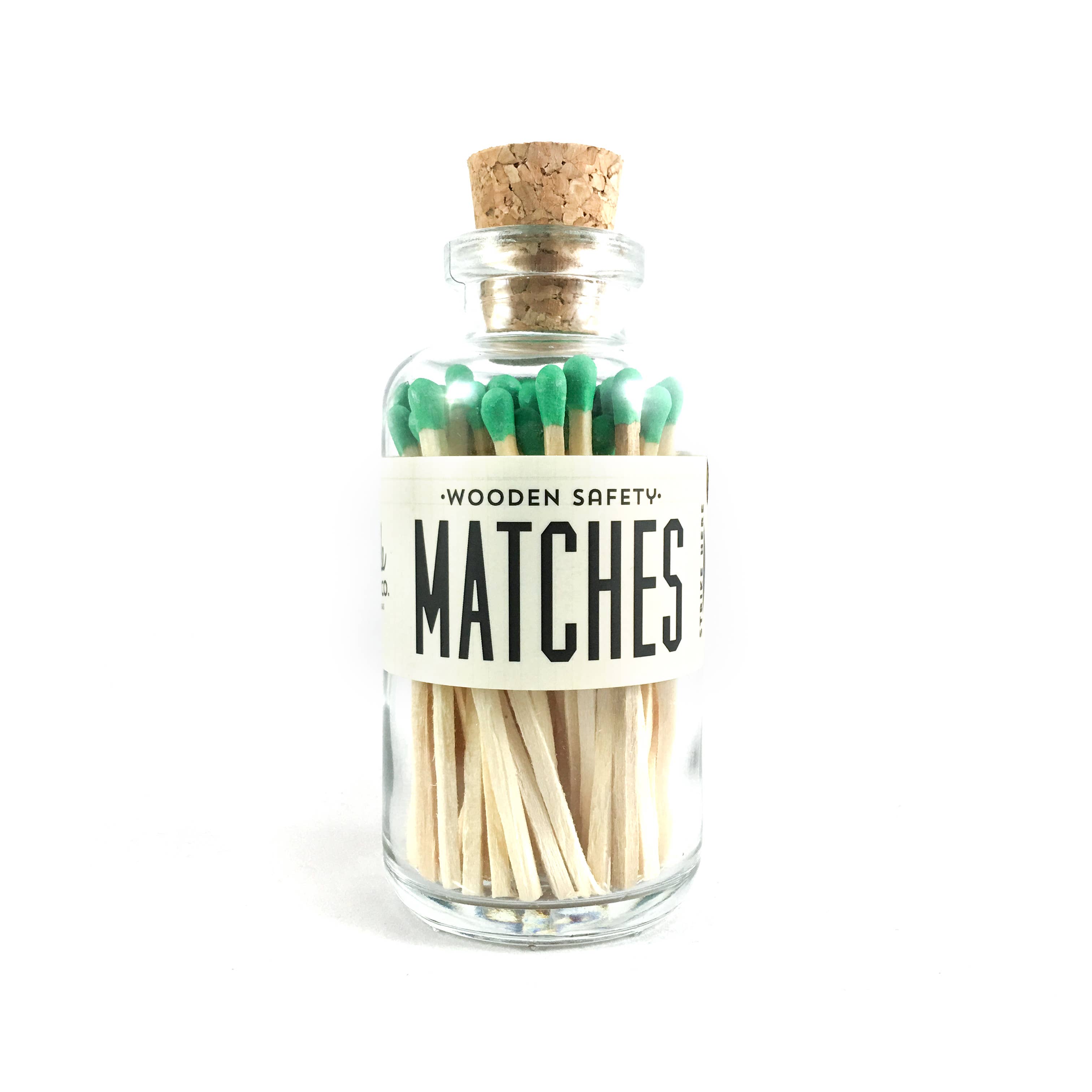 Mini Apothecary Vintage Green Matches