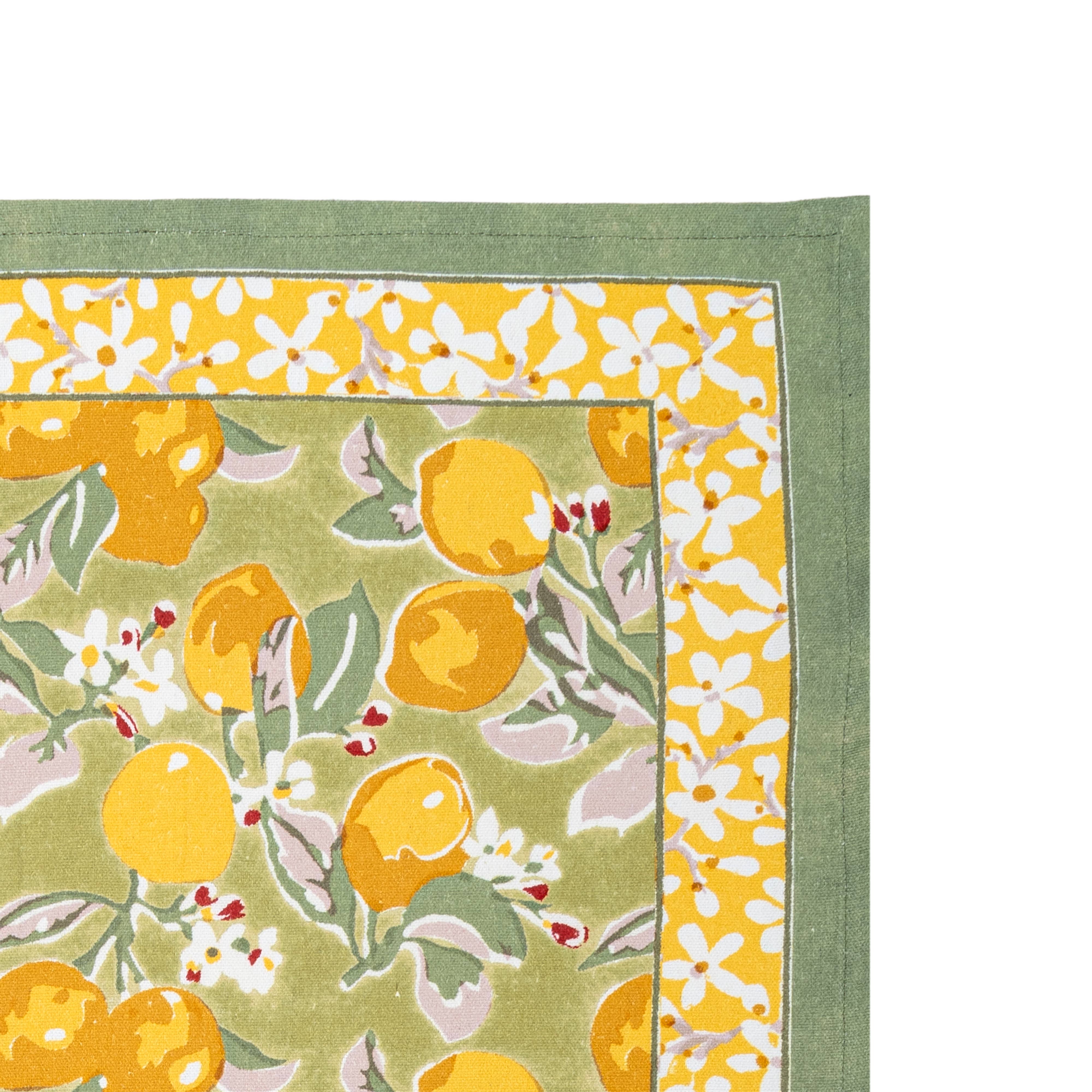 Citron Vert & Yellow Tea Towels 20x30