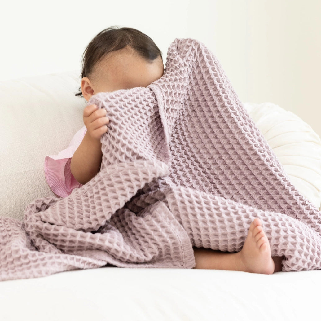 Bella Tunno Waffle Baby Blanket Orchid