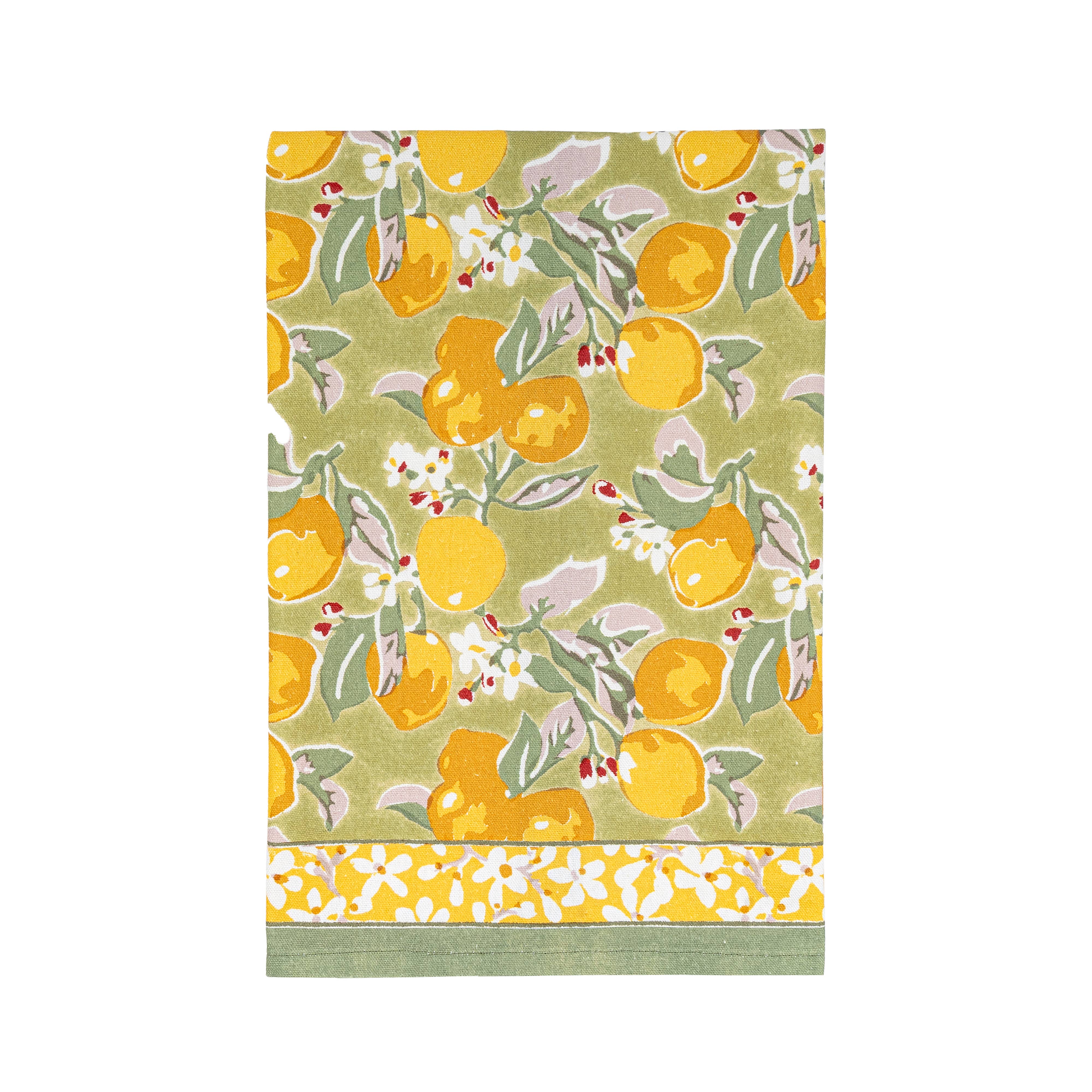 Citron Vert & Yellow Tea Towels 20x30