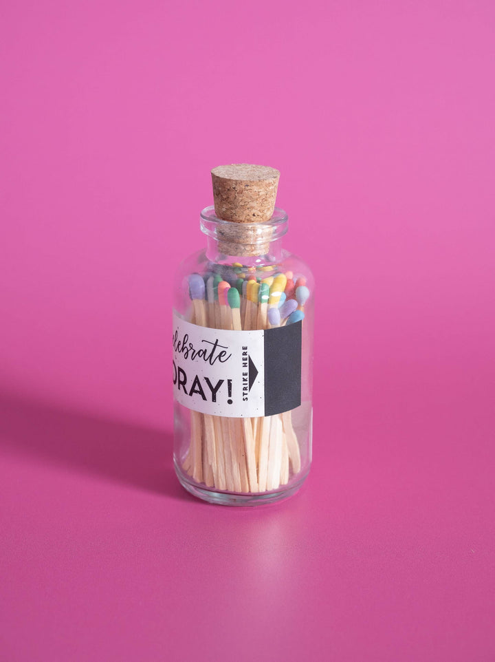 Mini Apothecary Vintage Matches - Let's Celebrate HOORAY