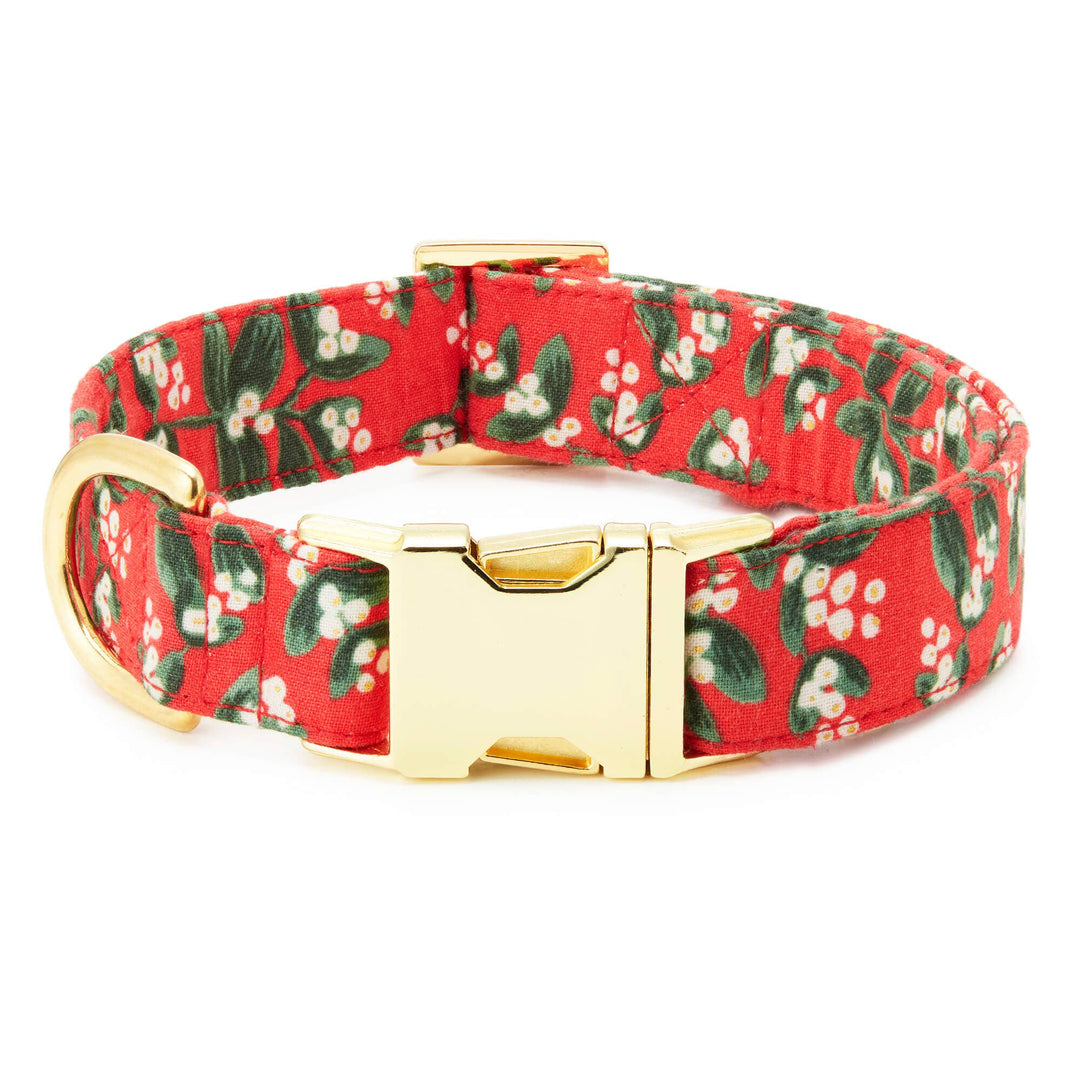 Foggy Dog Rifle Paper Co. x TFD 'Mistletoe' Dog Collar