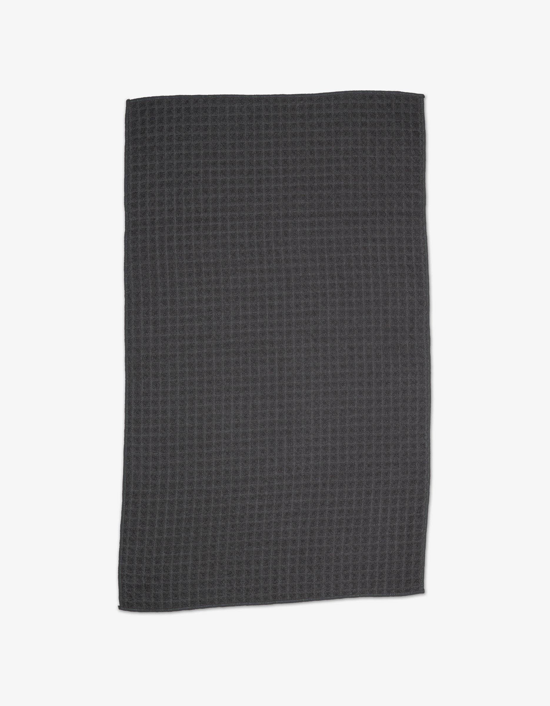 Geometry 'Charcoal' Waffle Hand Towel