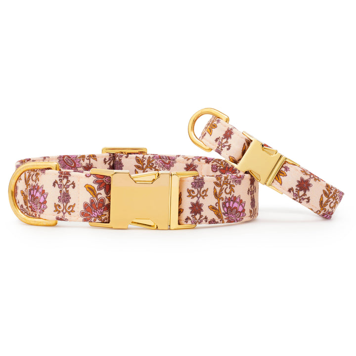 Blockprint Floral Dog Collar