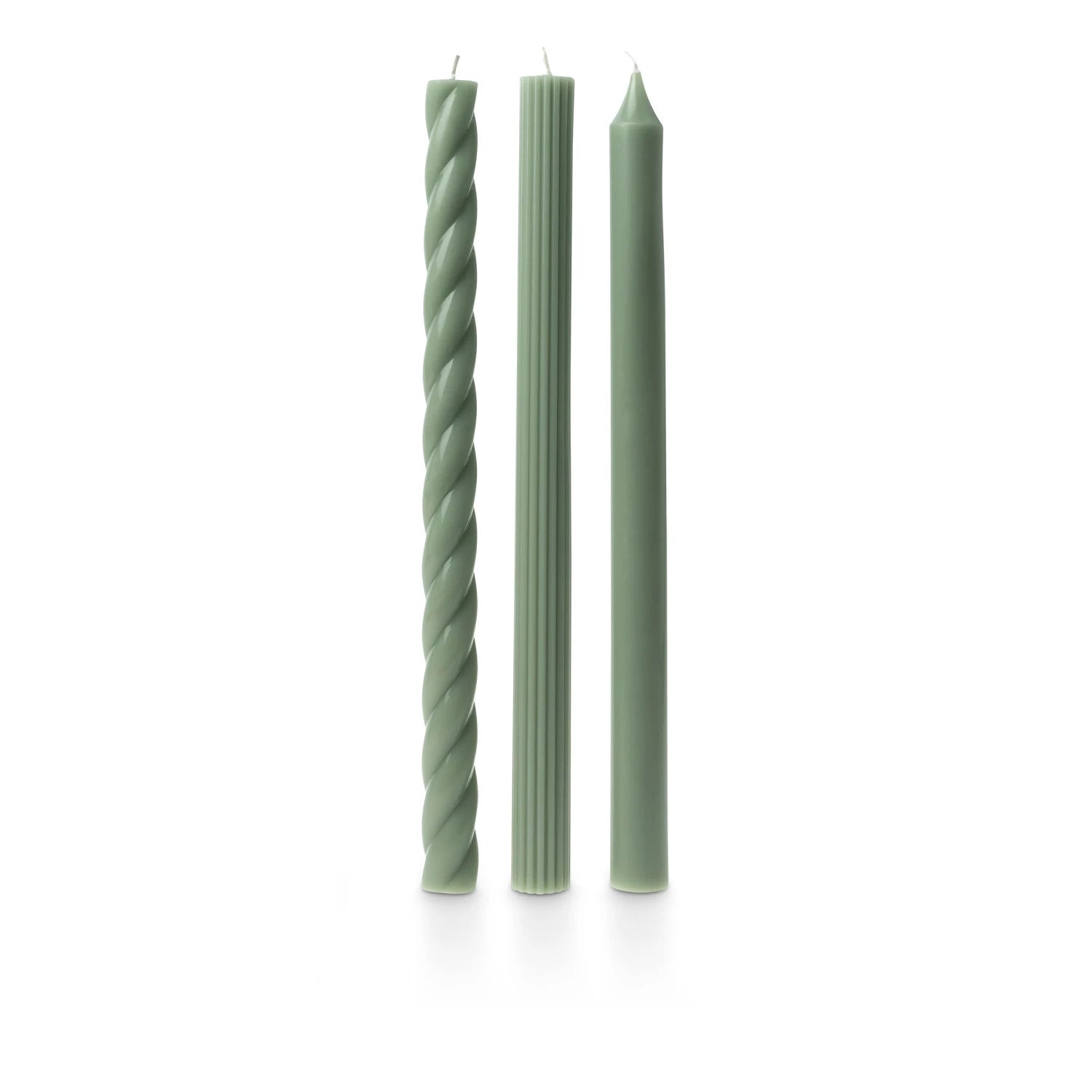 Assorted Candle Tapers 3-Pack - Sage