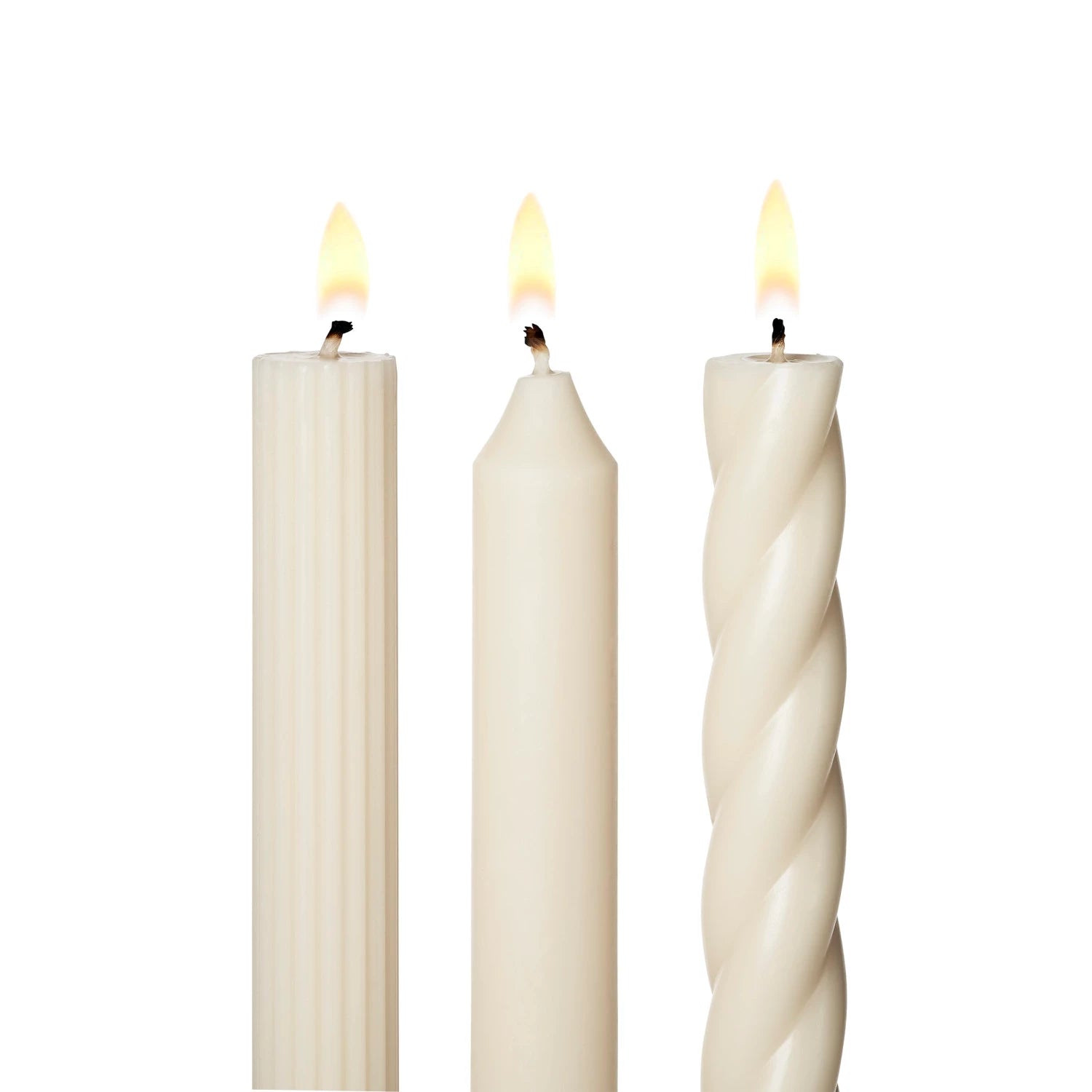 Assorted Candle Tapers 3-Pack - Driftwood