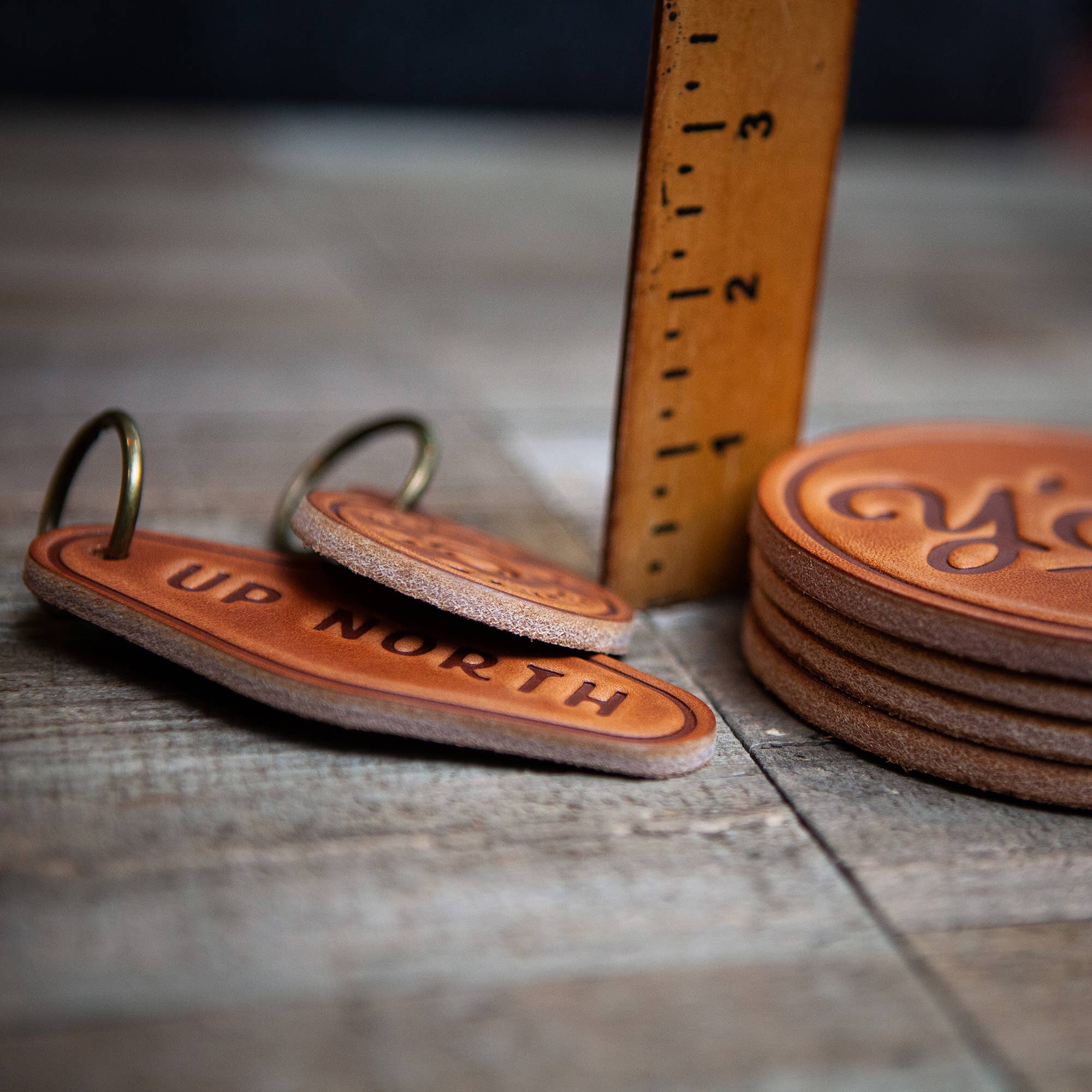 Old Fashioned Recipe Leather Coaster
