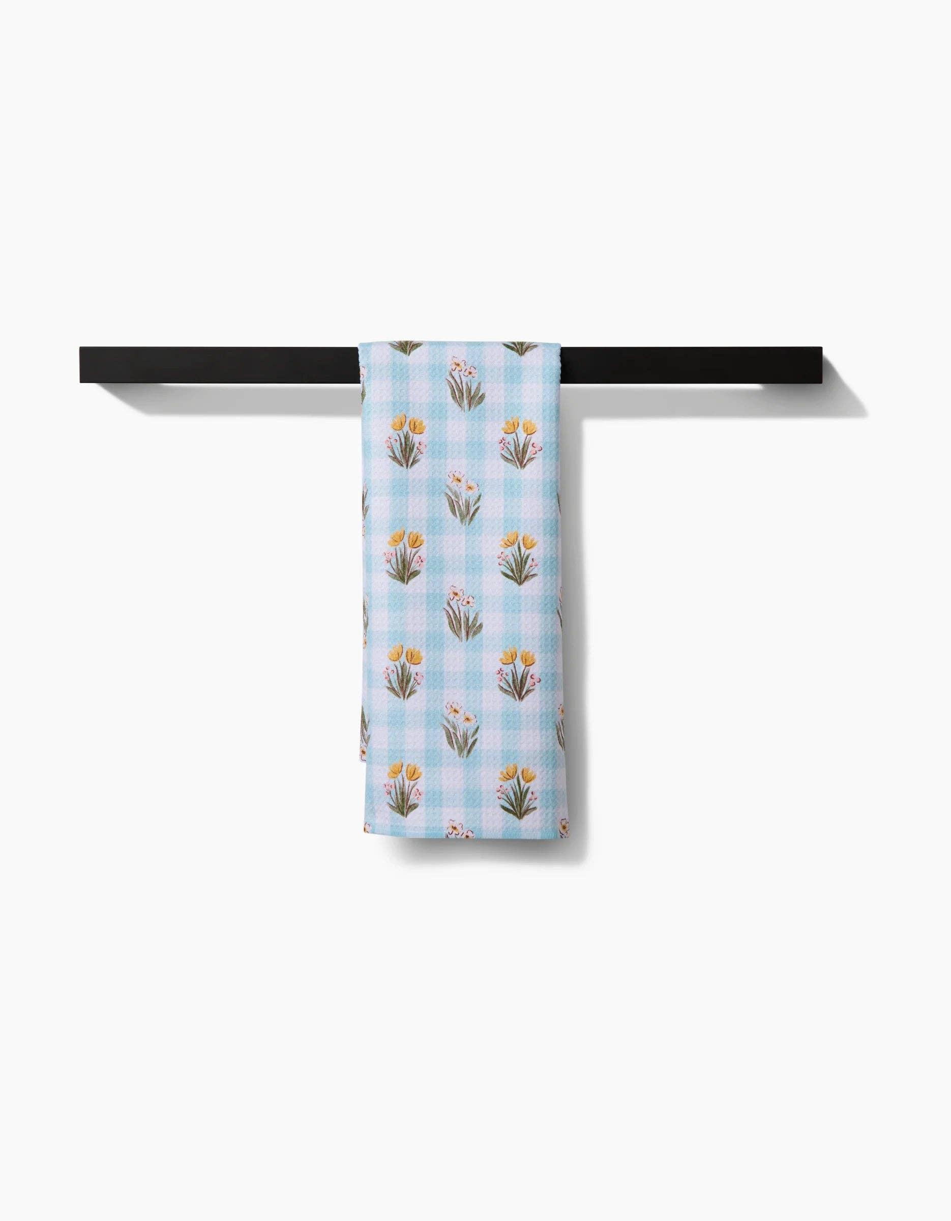 Geometry 'Picnic Plaid Blue' Kitchen Tea Towel