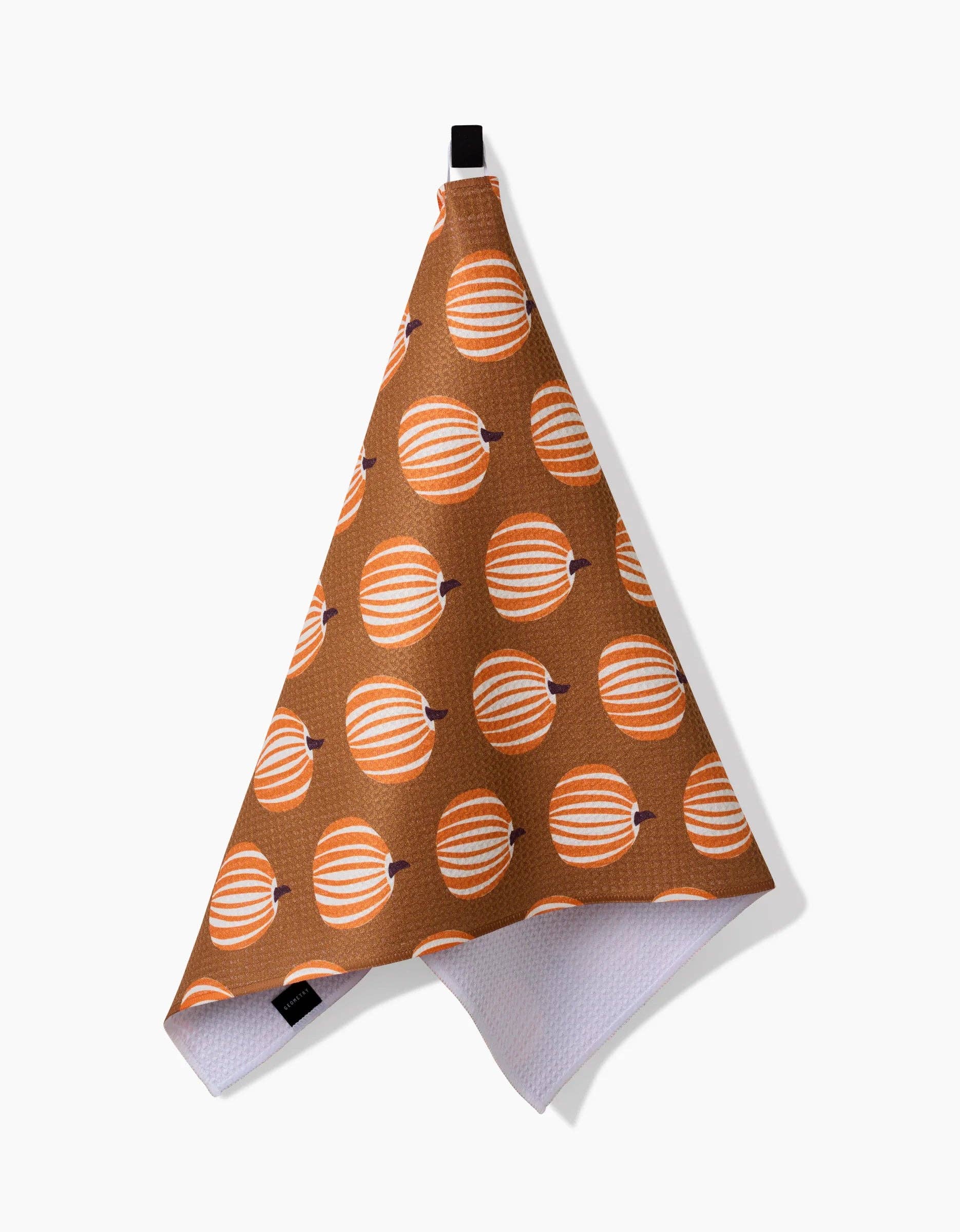 Geometry 'Dancing Pumpkins' Kitchen Tea Towel