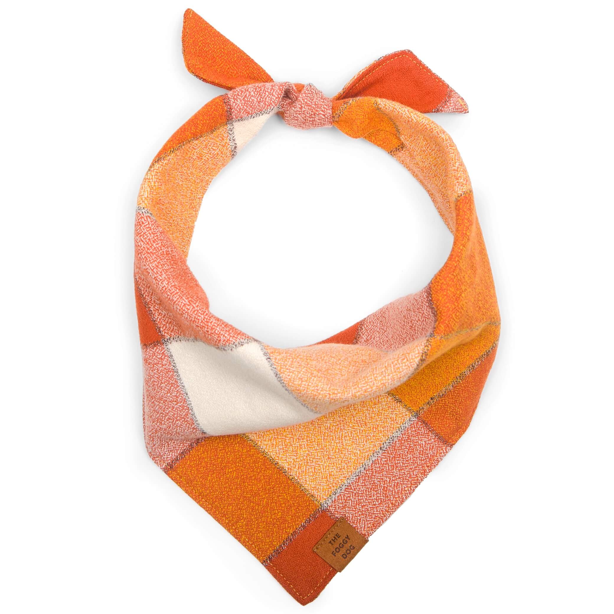 Foggy Dog 'Pumpkin Spice Flannel' Fall Dog Bandana