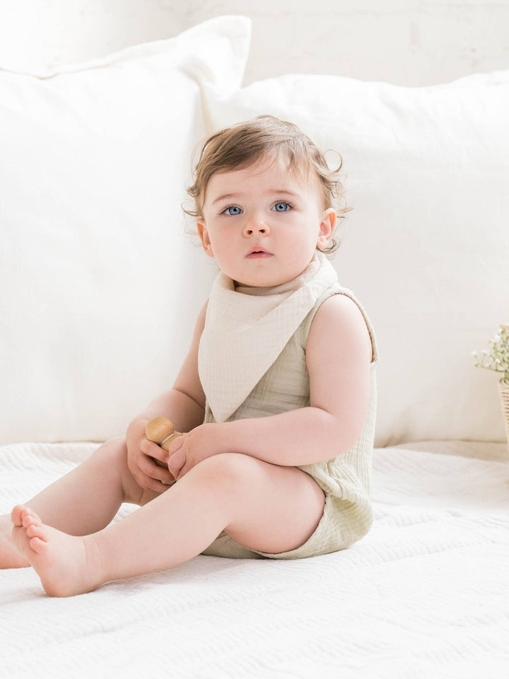 Organic Baby Muslin Bib Set (2-pack)