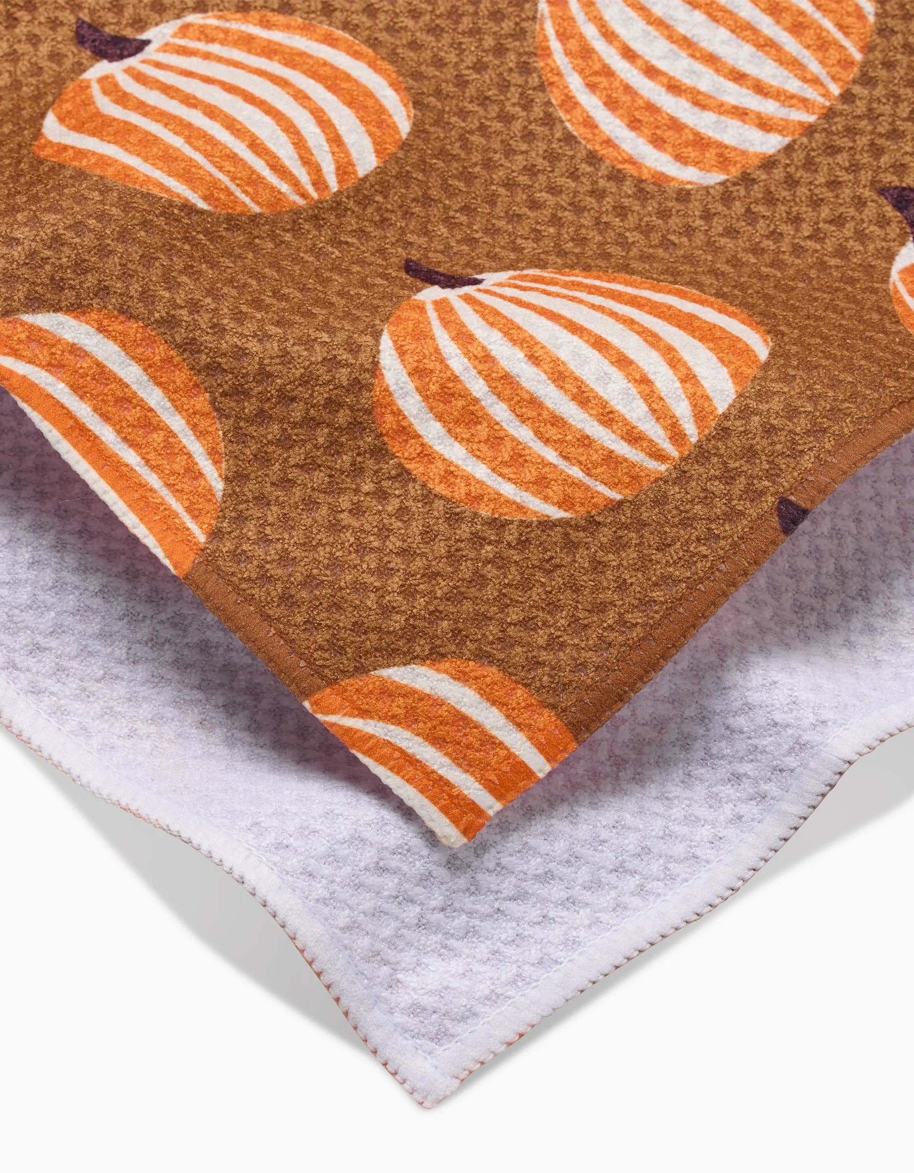 Geometry 'Dancing Pumpkins' Kitchen Tea Towel