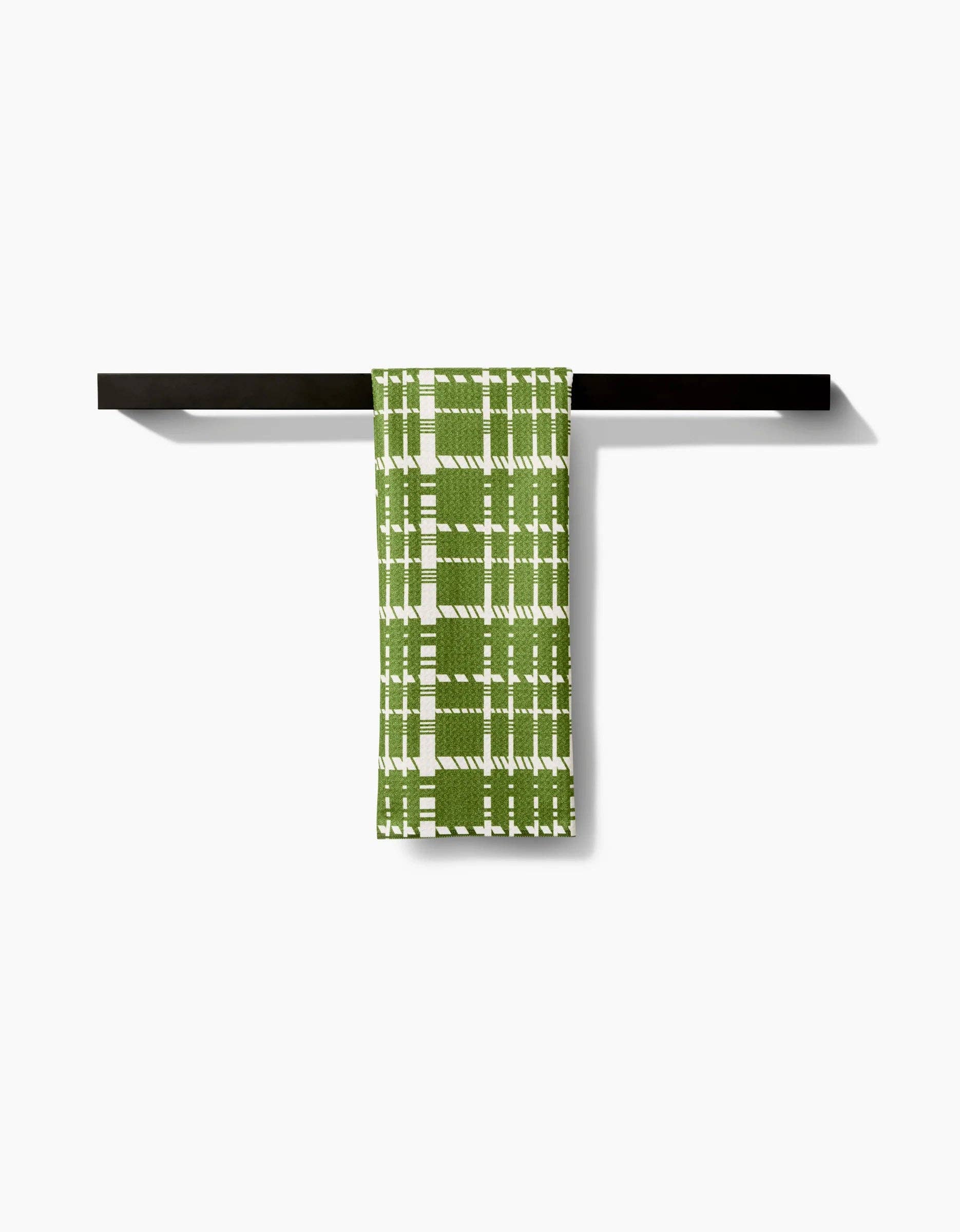 Geometry 'Cutoff Plaid' Geometry Tea Towel