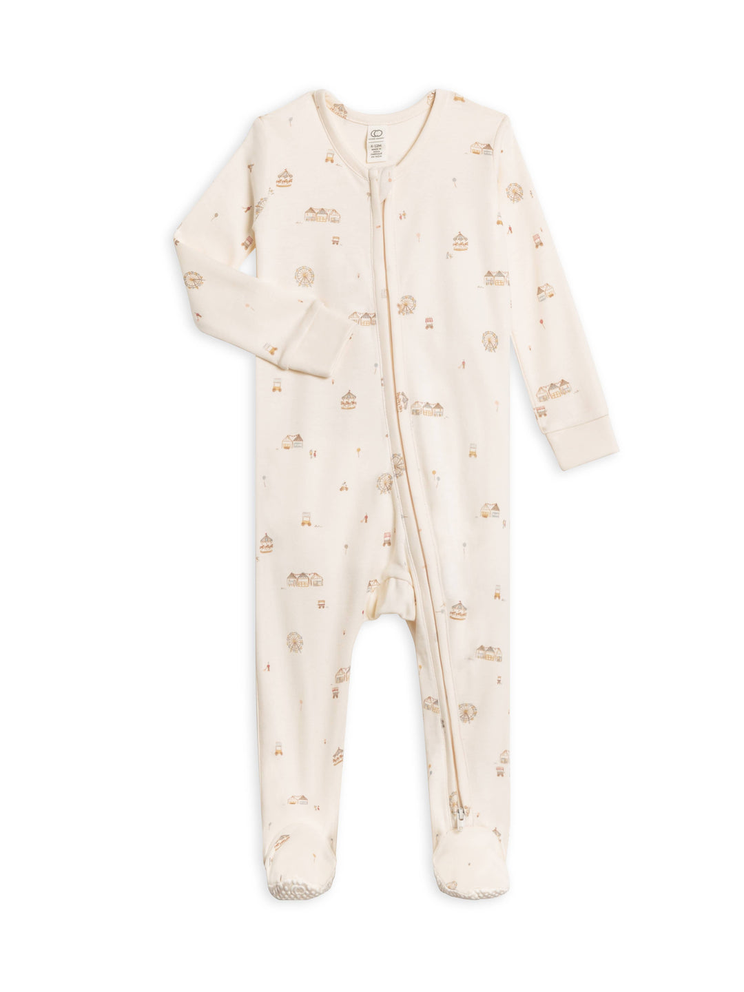 Colored Organics Baby Peyton Zipper Sleeper - County Fair