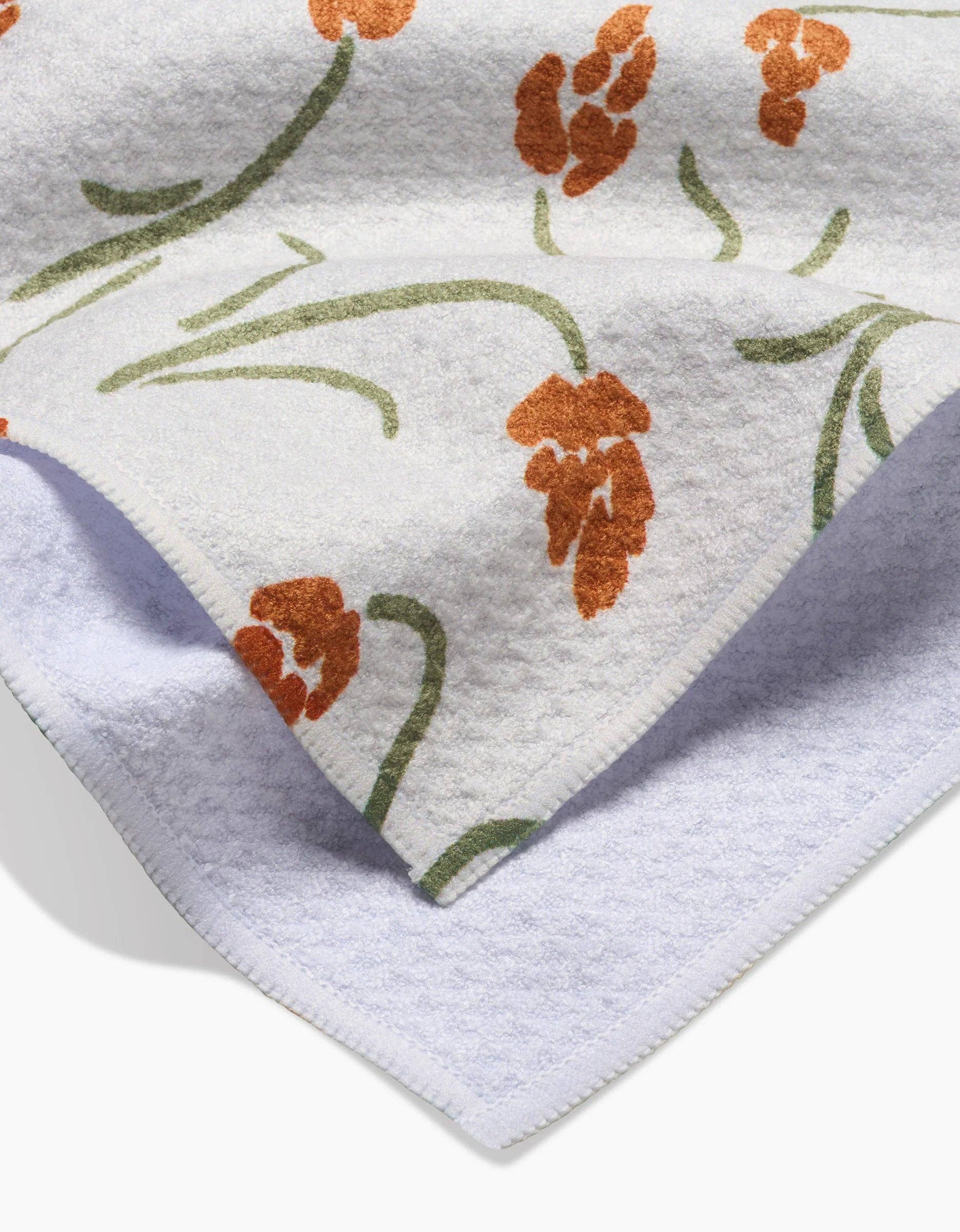 Geometry 'Crayon Floral' Kitchen Tea Towel