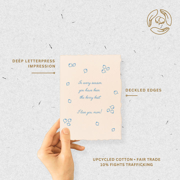 Berry Best Mom | Eco-Friendly Mother's Day Greeting Card