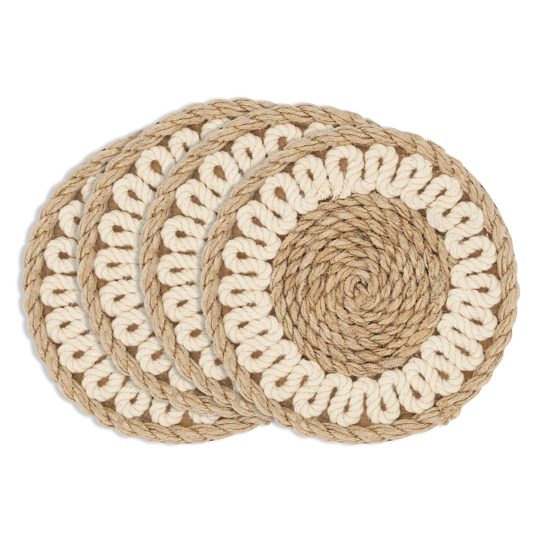 Knotwork Rope Coaster, Set of 4