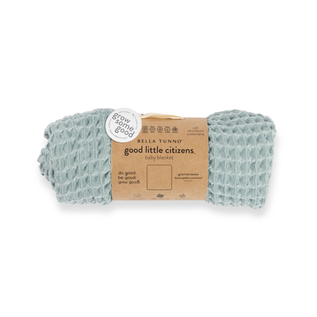 Bella Tunno Waffle Baby Blanket Sea Foam