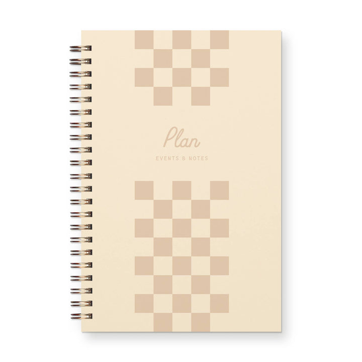 Checkerboard Undated Weekly Planner Journal