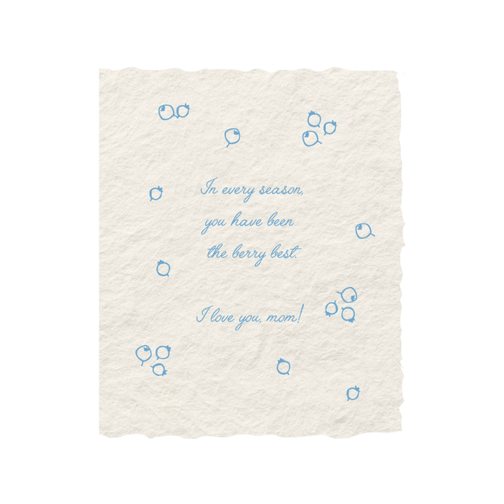 Berry Best Mom | Eco-Friendly Mother's Day Greeting Card