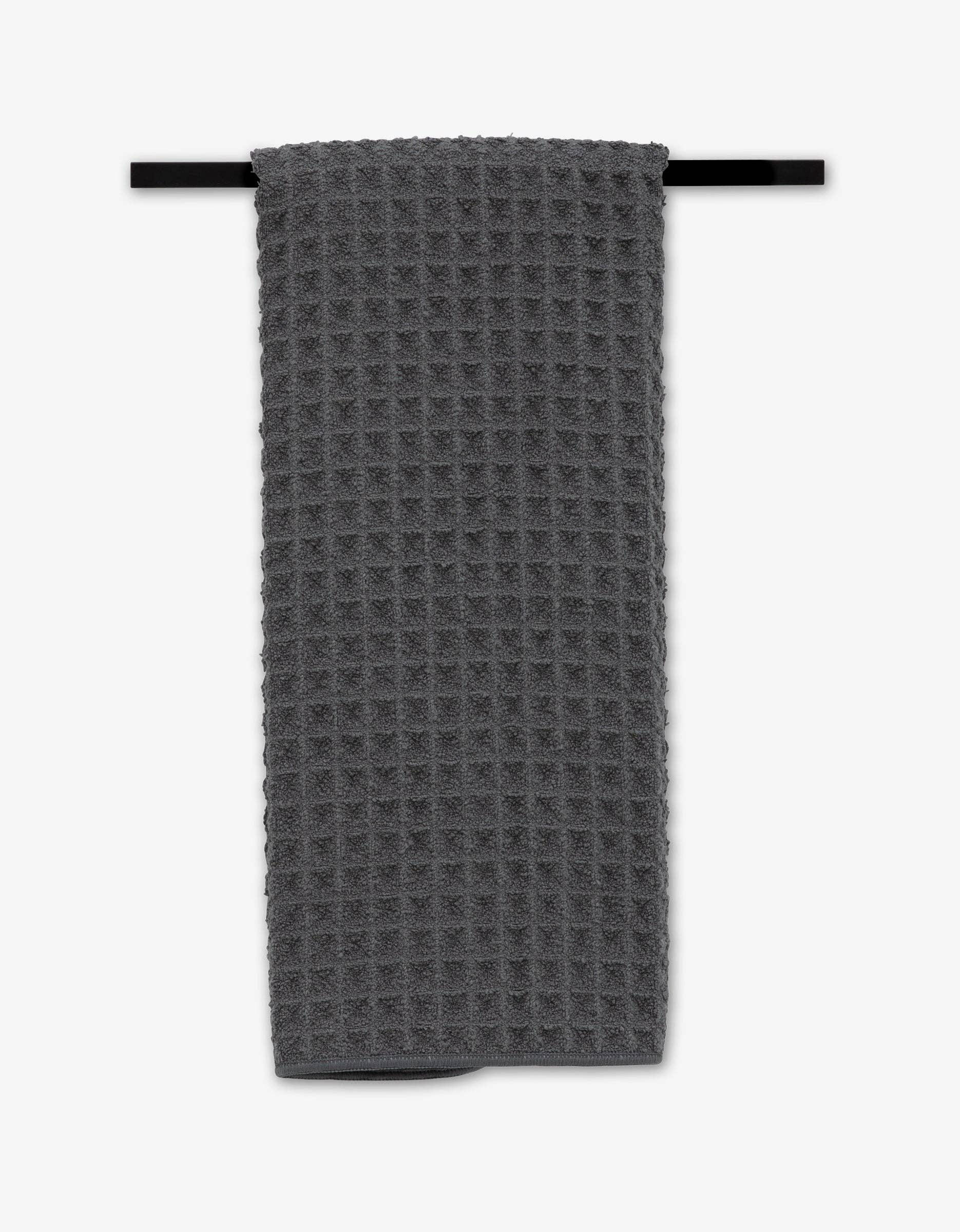 Geometry 'Charcoal' Waffle Hand Towel