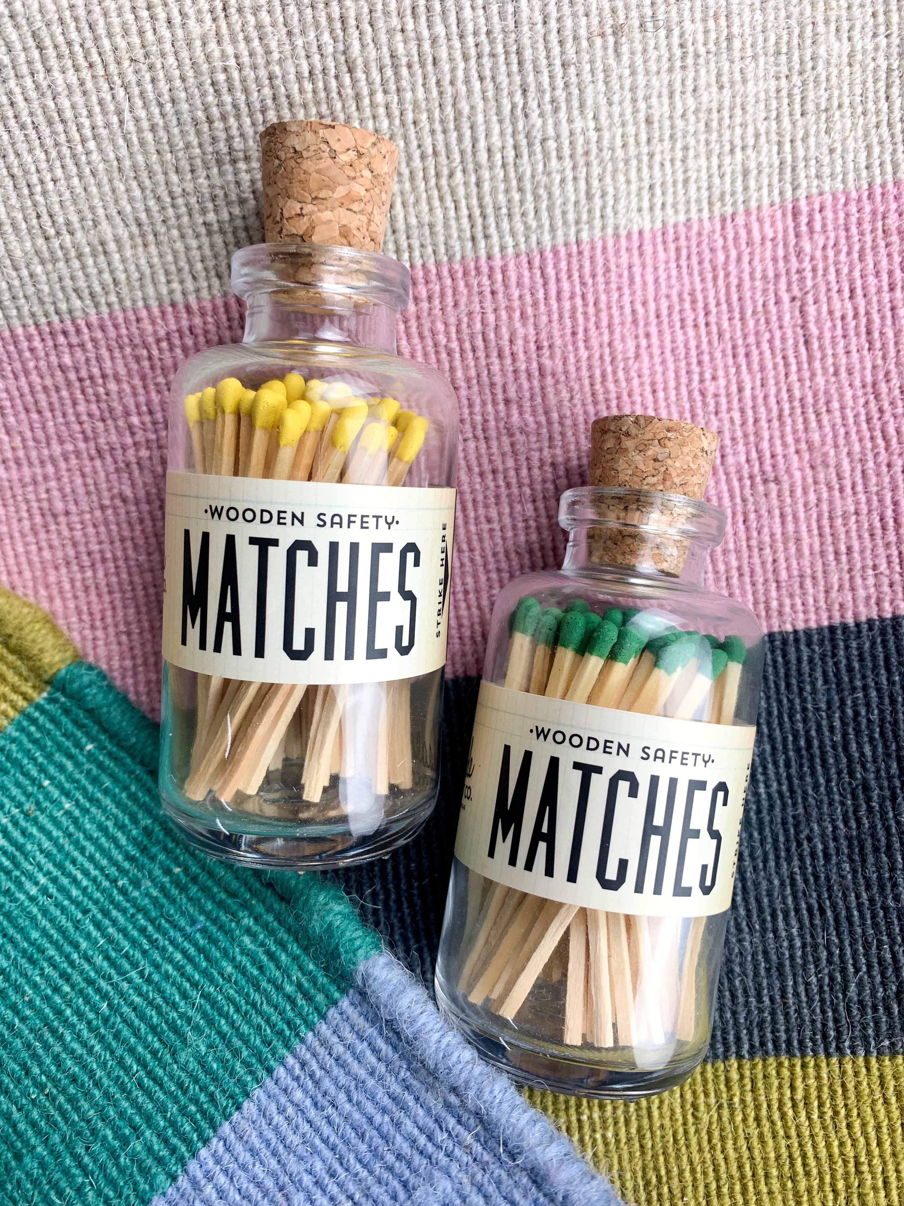 Mini Apothecary Vintage Green Matches