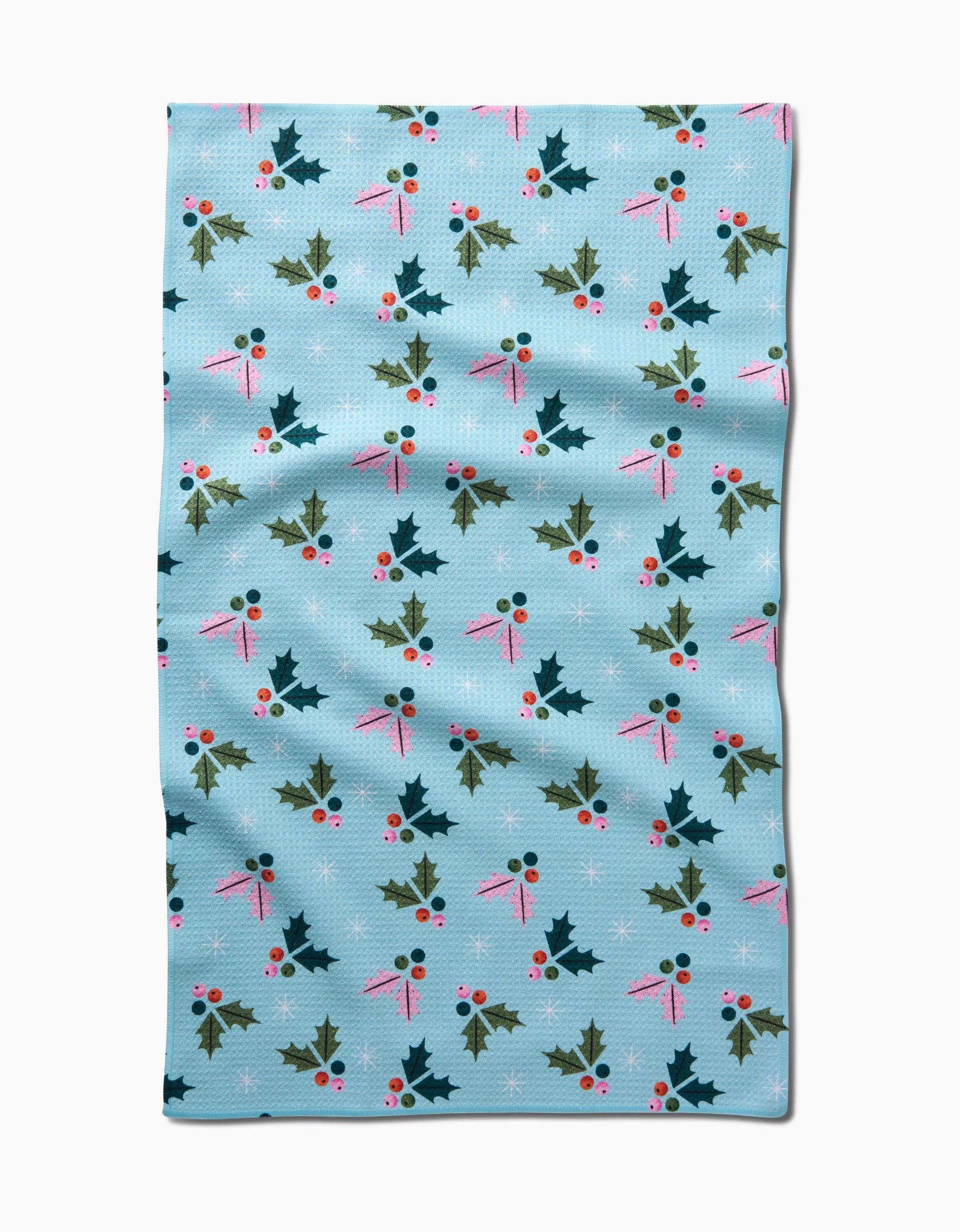 Geometry 'Berries Mint' Tea Towel