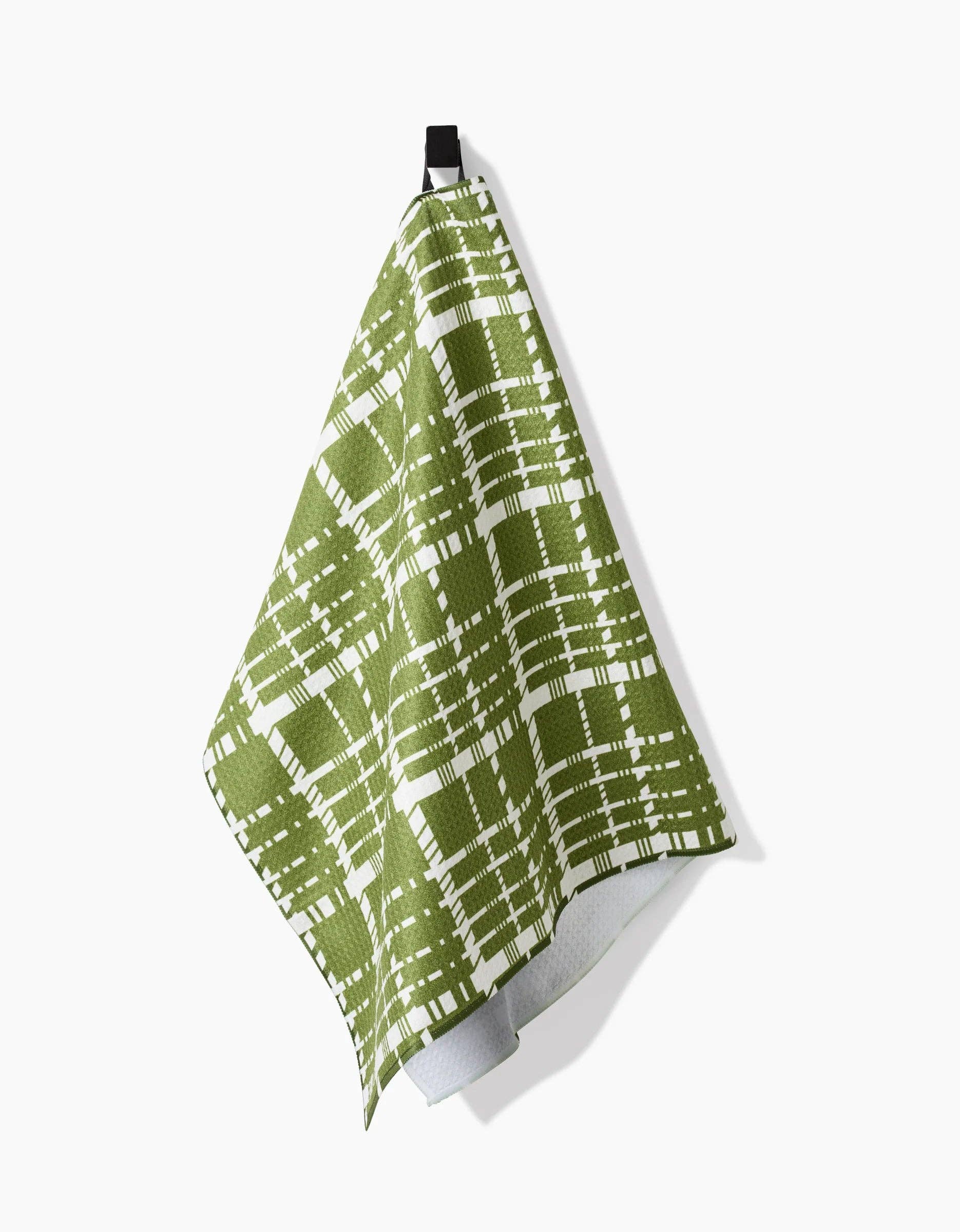 Geometry 'Cutoff Plaid' Geometry Tea Towel