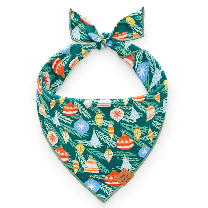 'Foggy Dog' Dog Bandana - Festive Ornaments