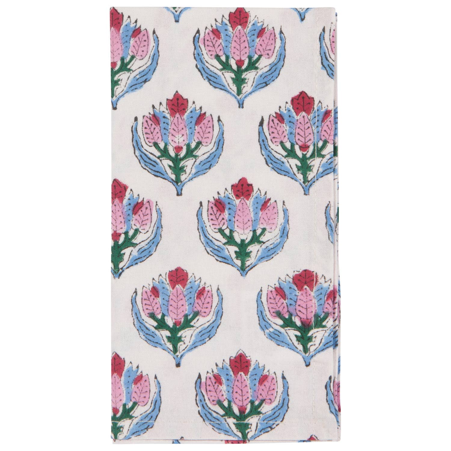 Bouquet Block Print Napkins Set of 4