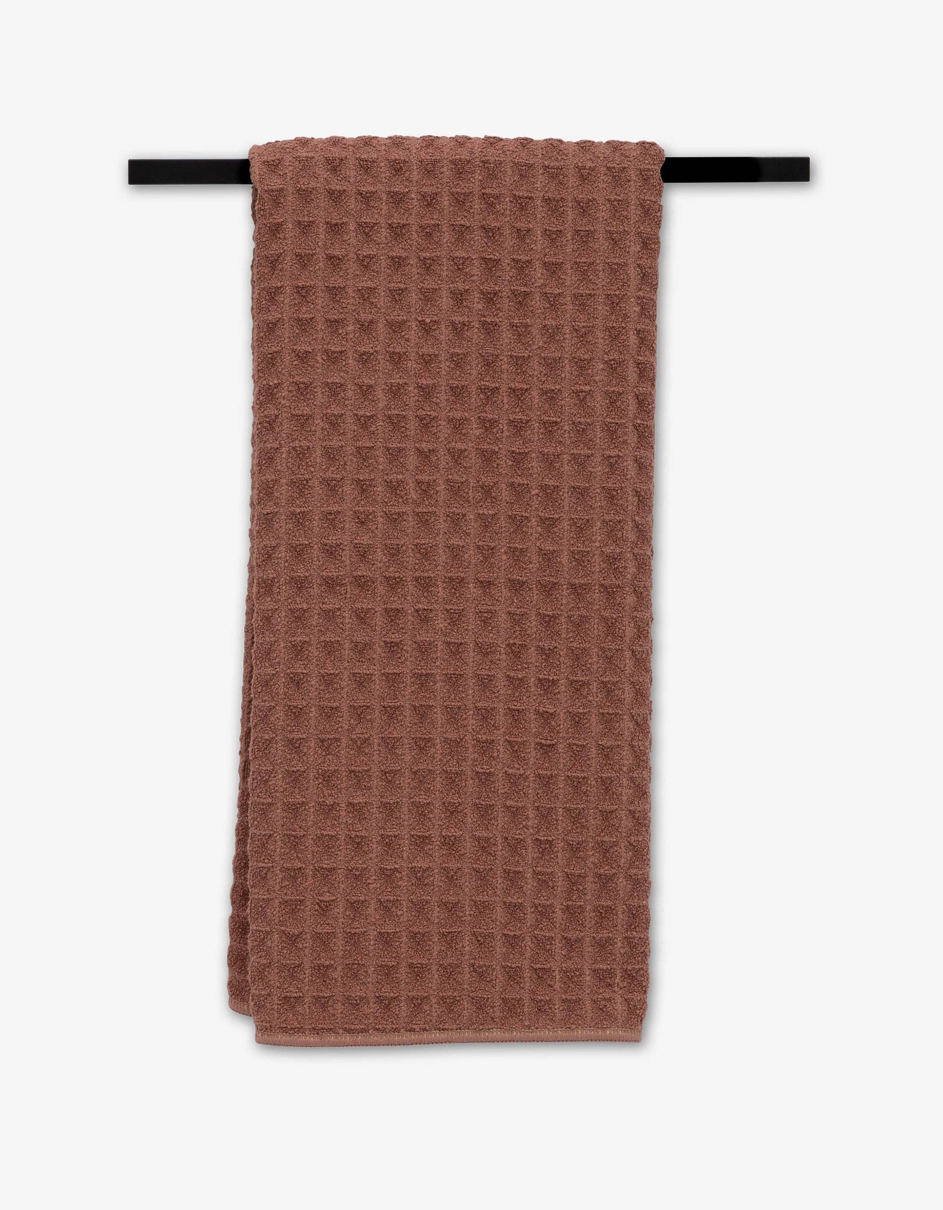 Geometry 'Dusty Rose' Waffle Hand Towel