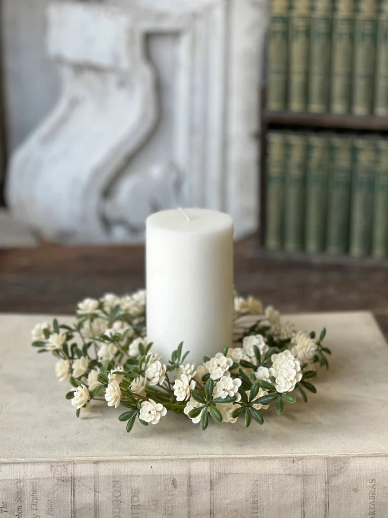 Alabaster Buds Candle Ring