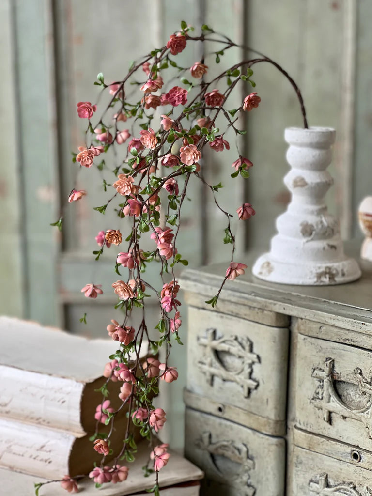 Quince Blooms Hanging | Rose Pink