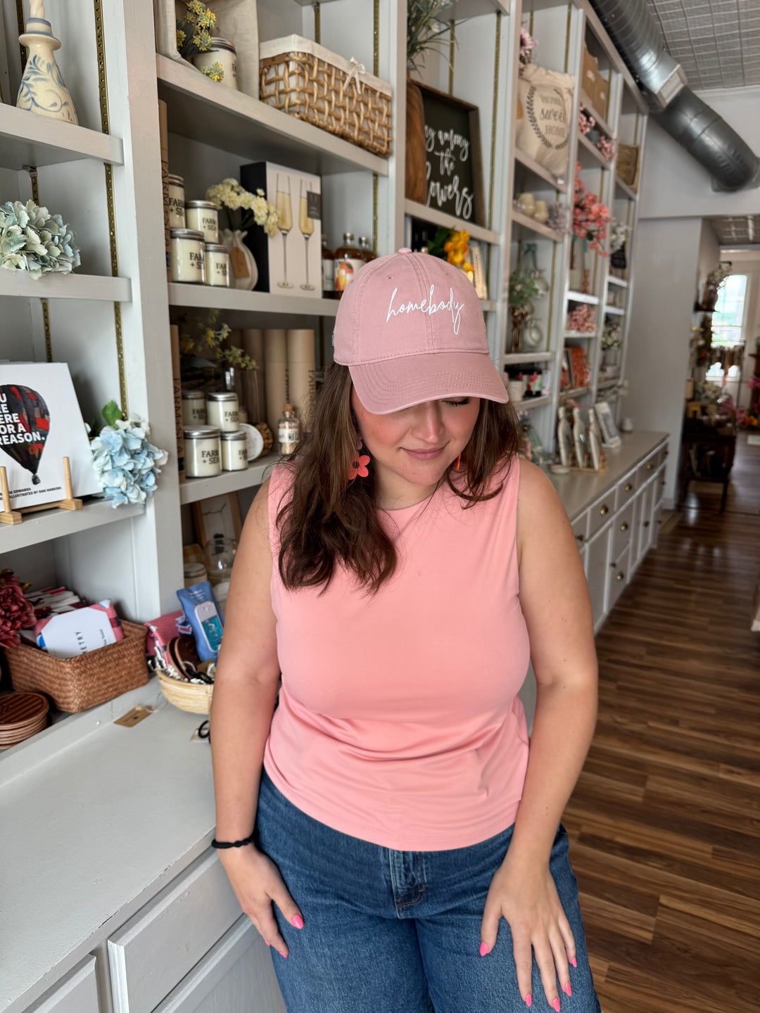 Homebody Pink Ball Cap