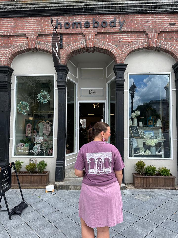 Homebody Storefront T-shirt - Berry