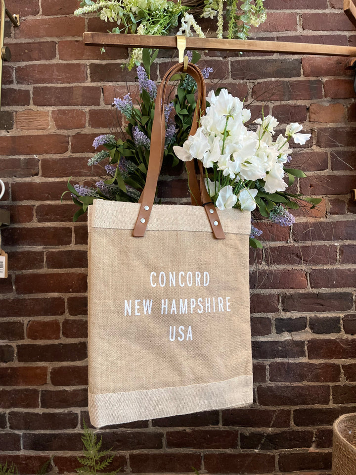 'Concord New Hampshire USA' Market Tote