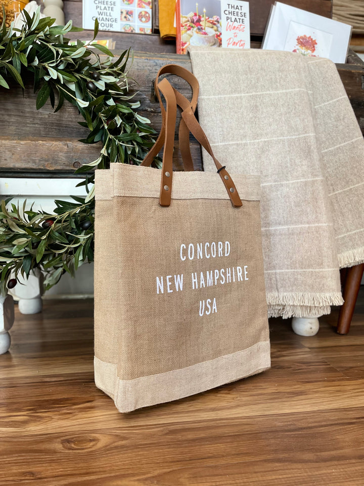 'Concord New Hampshire USA' Market Tote