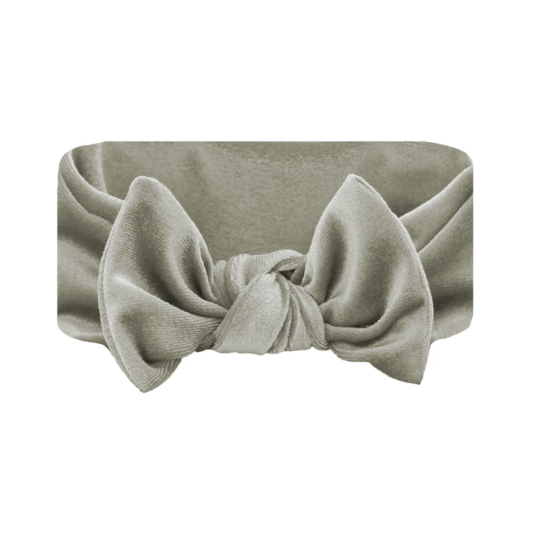 Lou Lou Velvet - Pewter Knot Headband