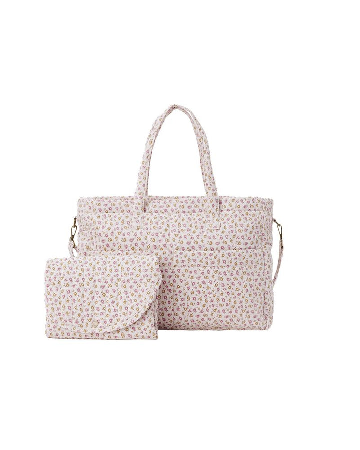 Quincy Mae Diaper Bag + Changing Pad Set || Wildflower
