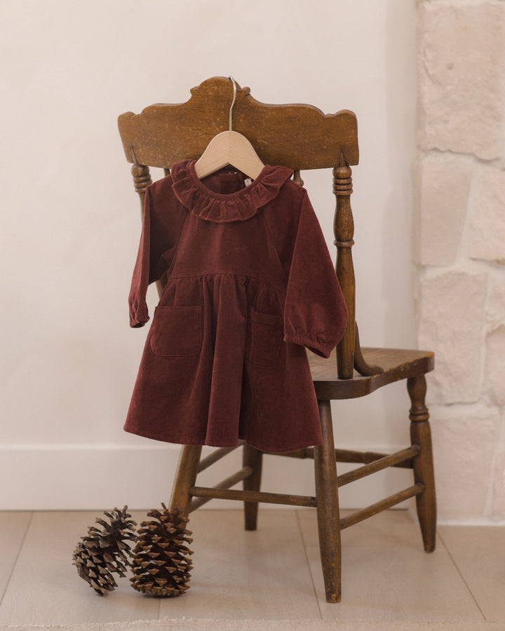 Quincy Mae Simone Dress || Black Cherry