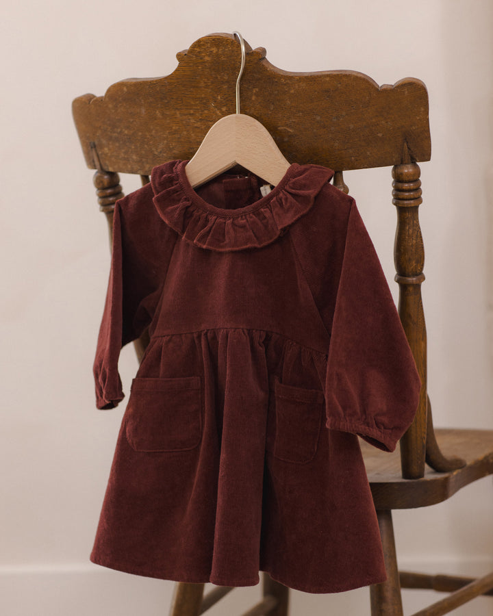 Quincy Mae Simone Dress || Black Cherry