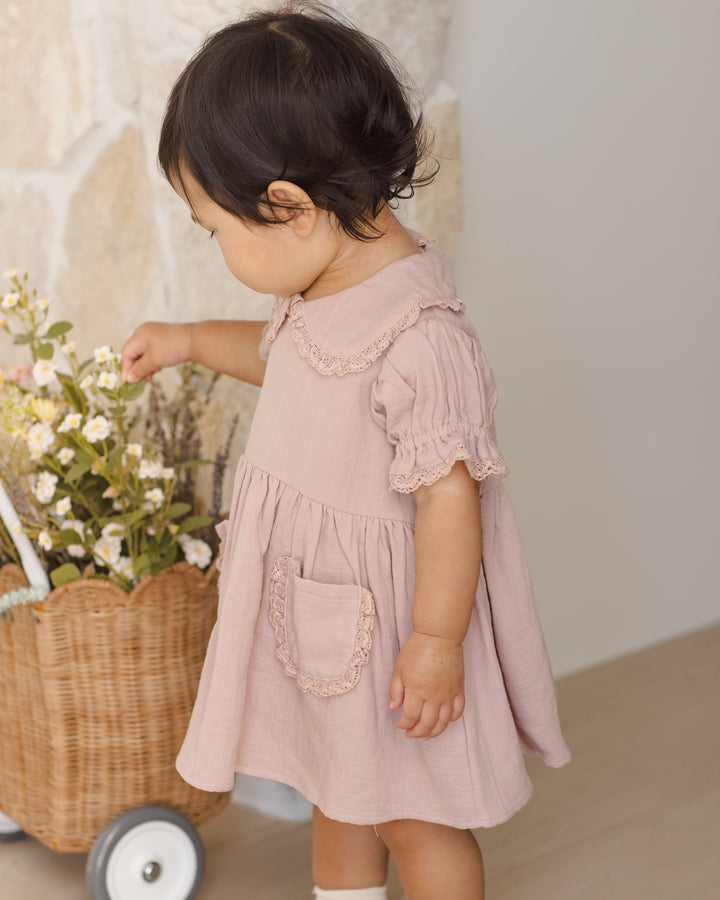 Quincy Mae Marisol Dress || Mauve
