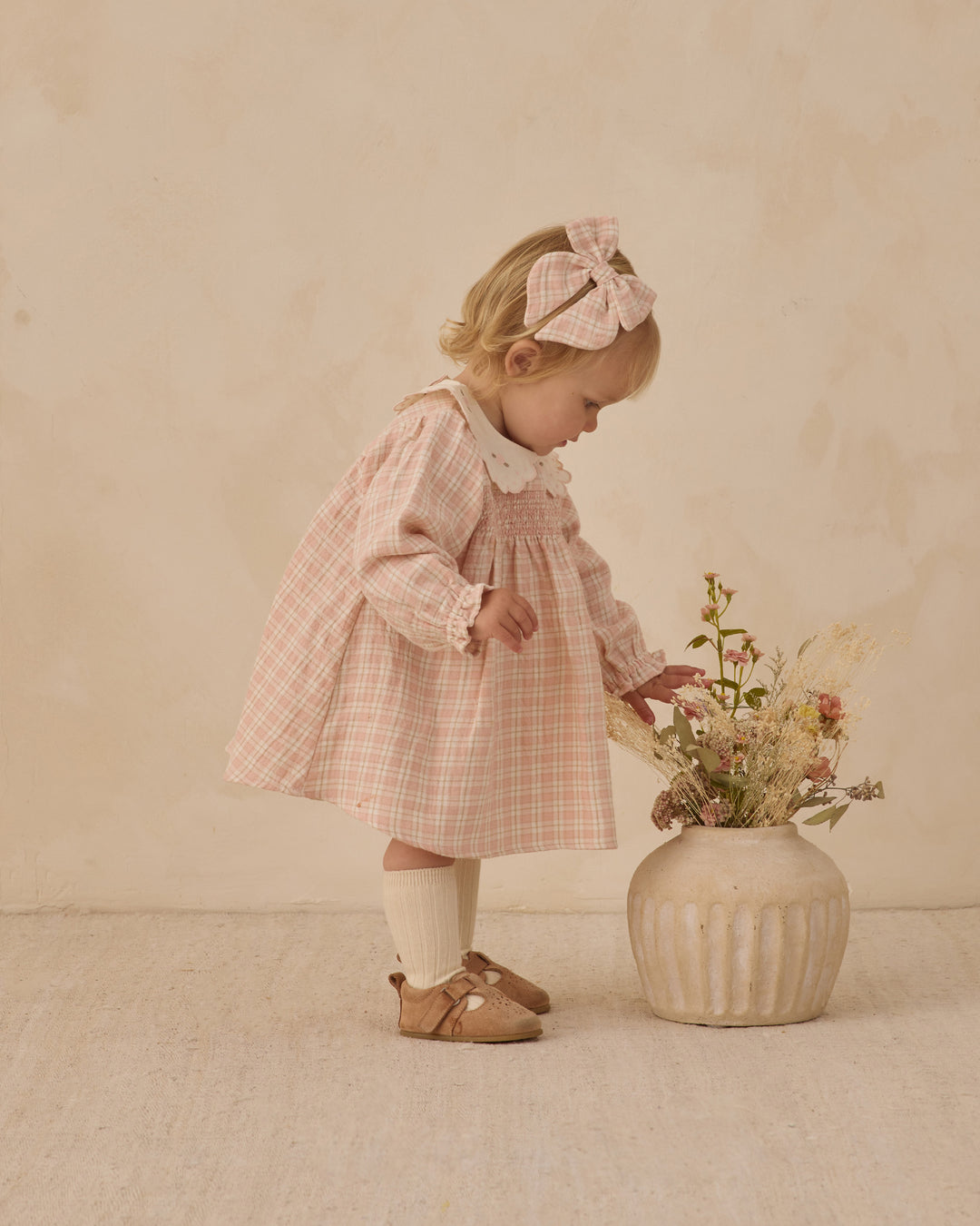 Quincy Mae Callie Dress || Pink Plaid